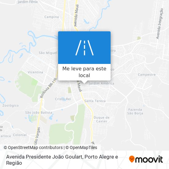 Avenida Presidente João Goulart mapa