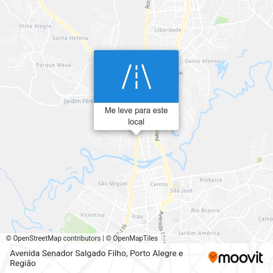 Avenida Senador Salgado Filho mapa