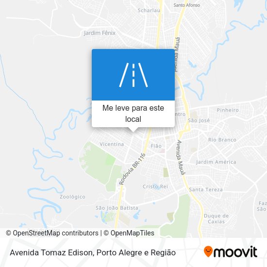 Avenida Tomaz Edison mapa