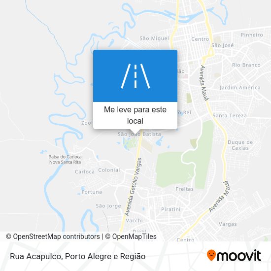 Rua Acapulco mapa