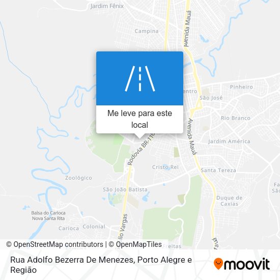 Rua Adolfo Bezerra De Menezes mapa