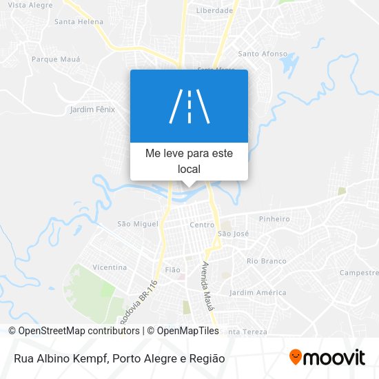 Rua Albino Kempf mapa