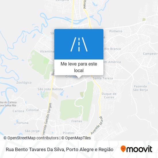 Rua Bento Tavares Da Silva mapa