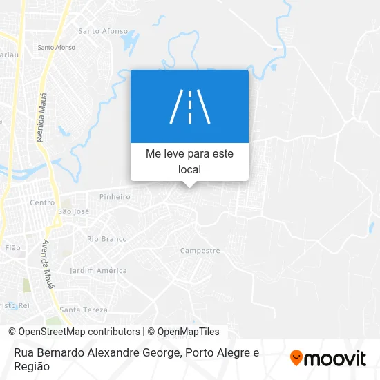 Rua Bernardo Alexandre George mapa