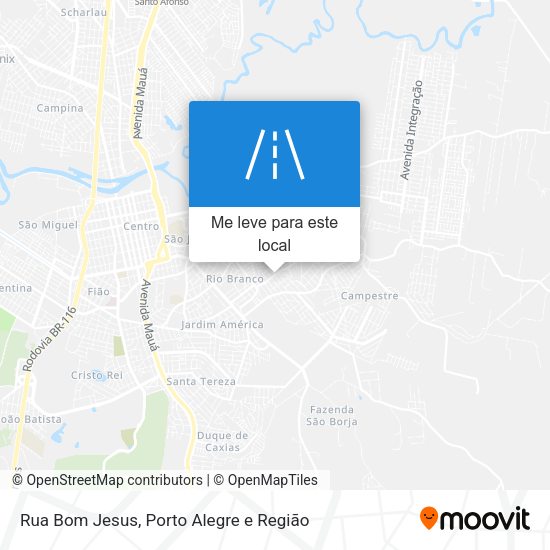 Rua Bom Jesus mapa