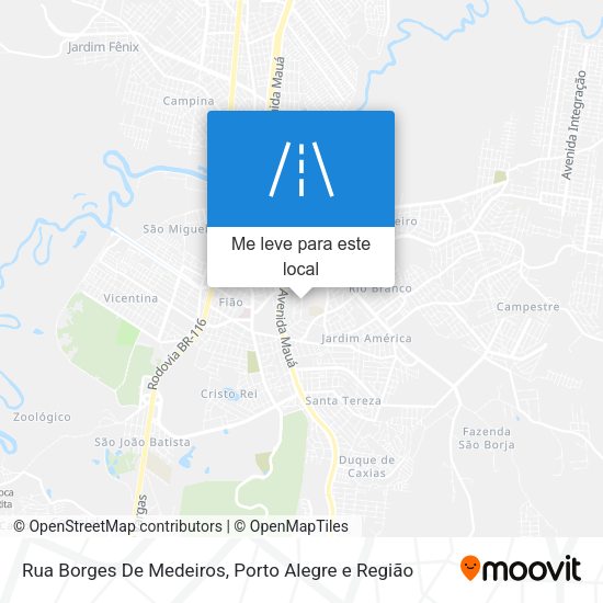 Rua Borges De Medeiros mapa