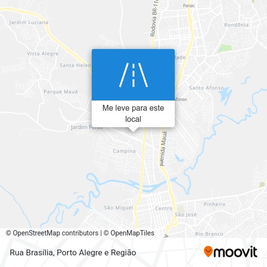 Rua Brasília mapa