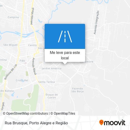 Rua Brusque mapa