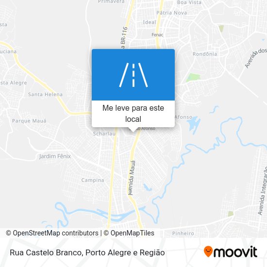 Rua Castelo Branco mapa