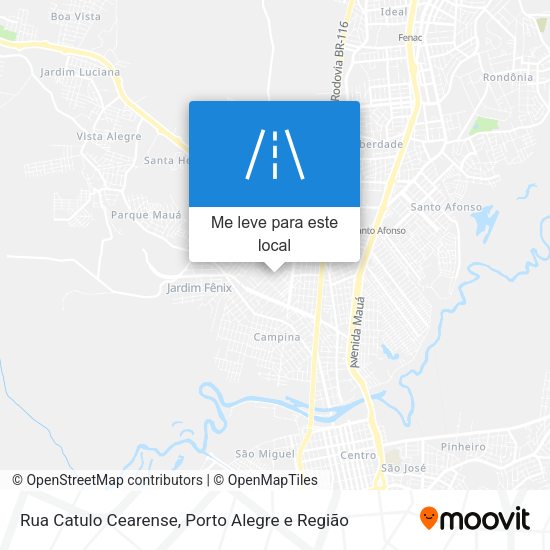 Rua Catulo Cearense mapa