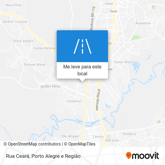 Rua Ceará mapa