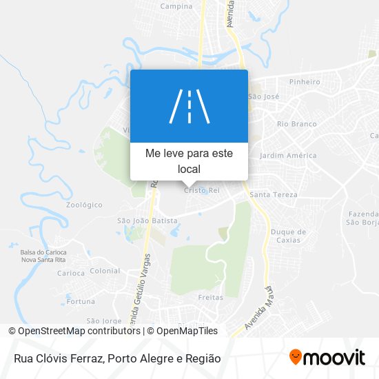 Rua Clóvis Ferraz mapa