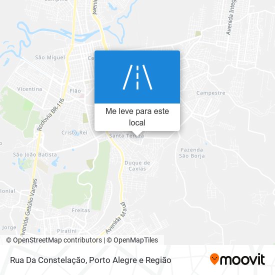 Rua Da Constelação mapa