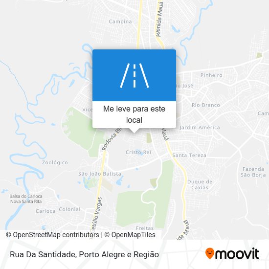 Rua Da Santidade mapa