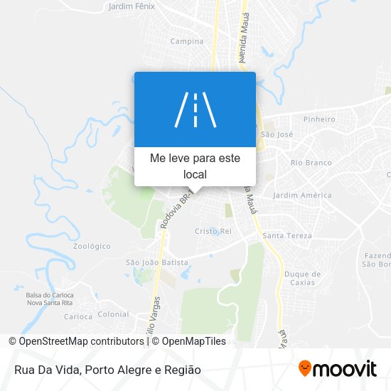 Rua Da Vida mapa