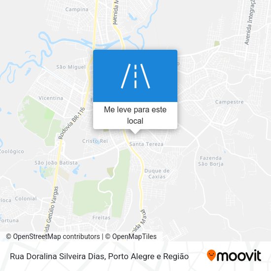 Rua Doralina Silveira Dias mapa