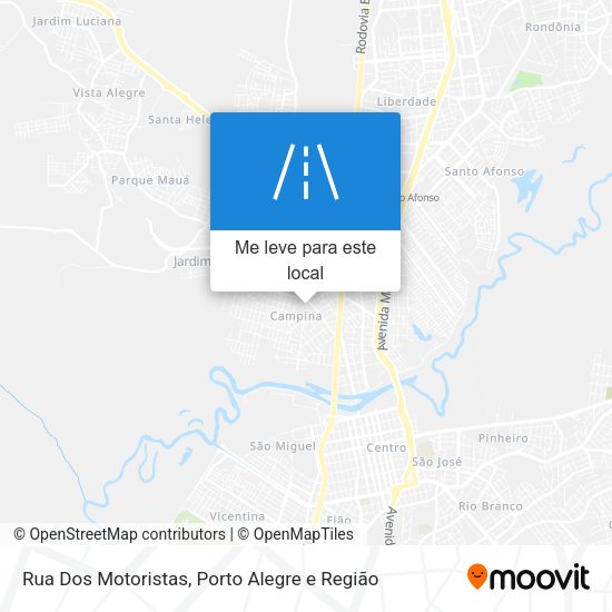 Rua Dos Motoristas mapa