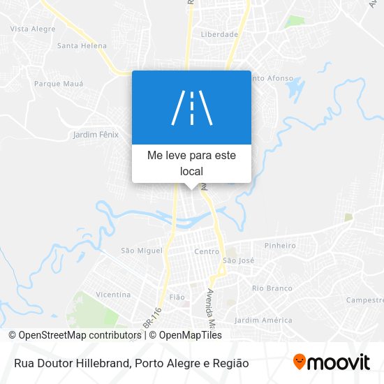 Rua Doutor Hillebrand mapa