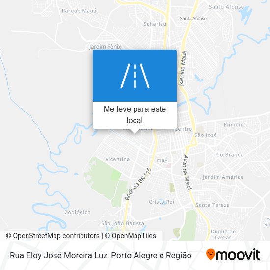 Rua Eloy José Moreira Luz mapa