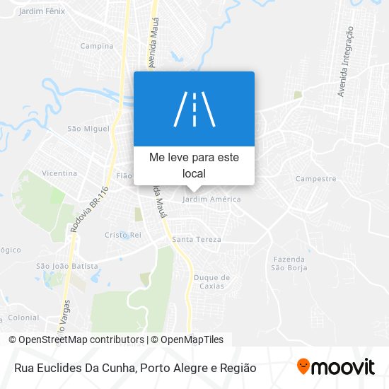 Rua Euclides Da Cunha mapa