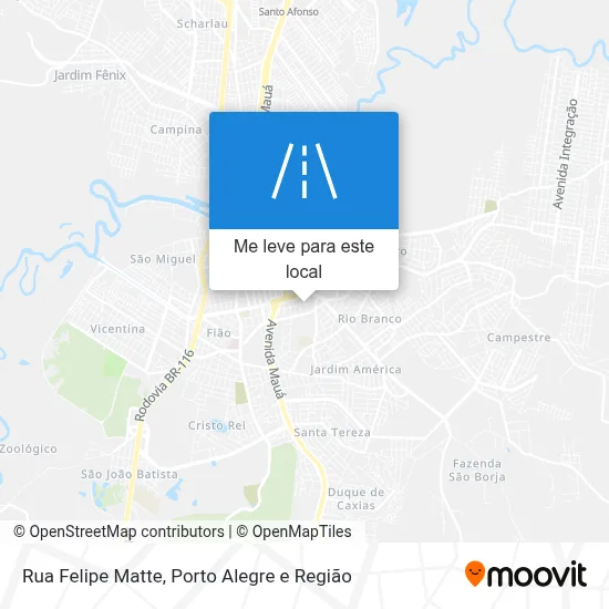 Rua Felipe Matte mapa