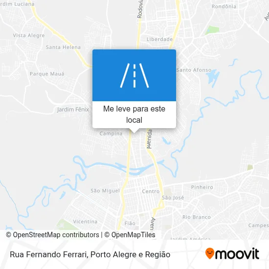 Rua Fernando Ferrari mapa