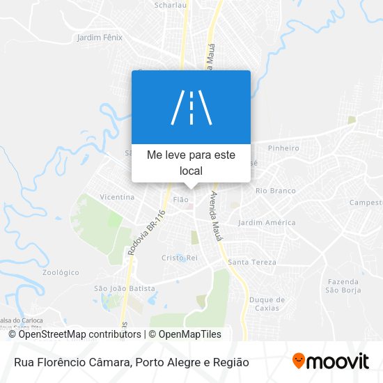 Rua Florêncio Câmara mapa