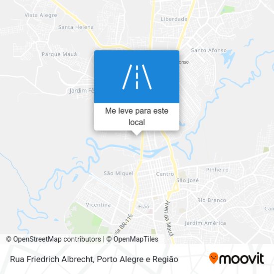 Rua Friedrich Albrecht mapa