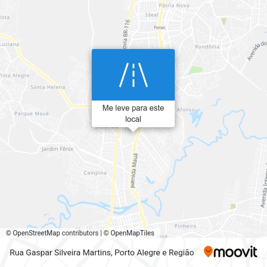 Rua Gaspar Silveira Martins mapa