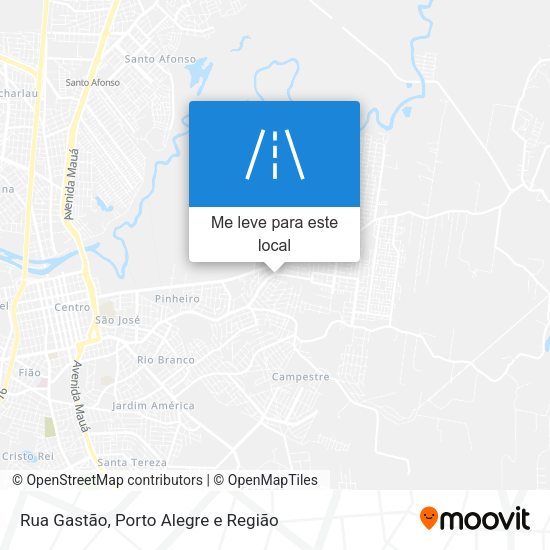 Rua Gastão mapa