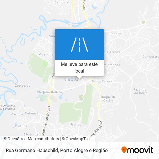 Rua Germano Hauschild mapa