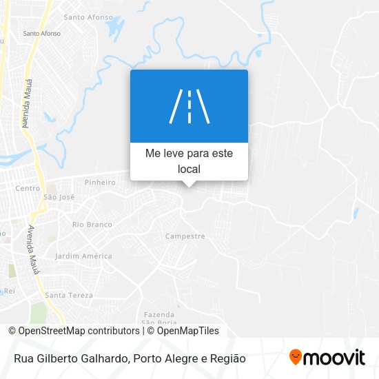 Rua Gilberto Galhardo mapa
