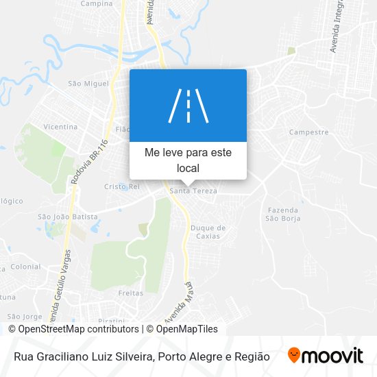 Rua Graciliano Luiz Silveira mapa