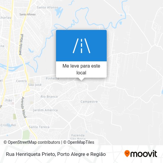 Rua Henriqueta Prieto mapa