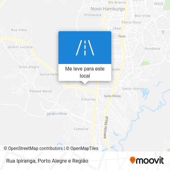 Rua Ipiranga mapa