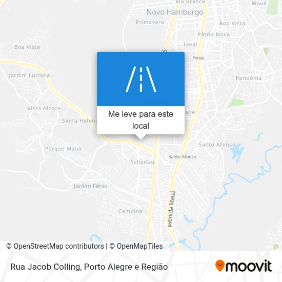 Rua Jacob Colling mapa