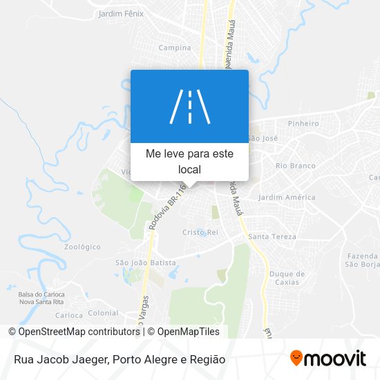 Rua Jacob Jaeger mapa