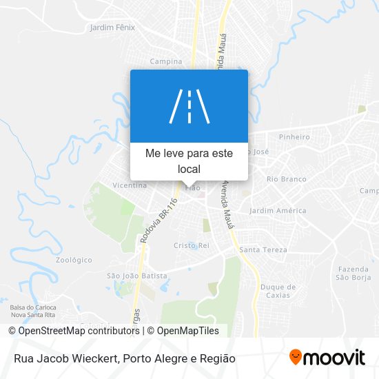 Rua Jacob Wieckert mapa