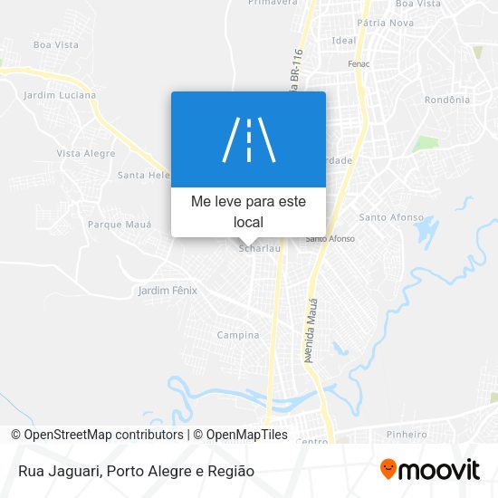 Rua Jaguari mapa