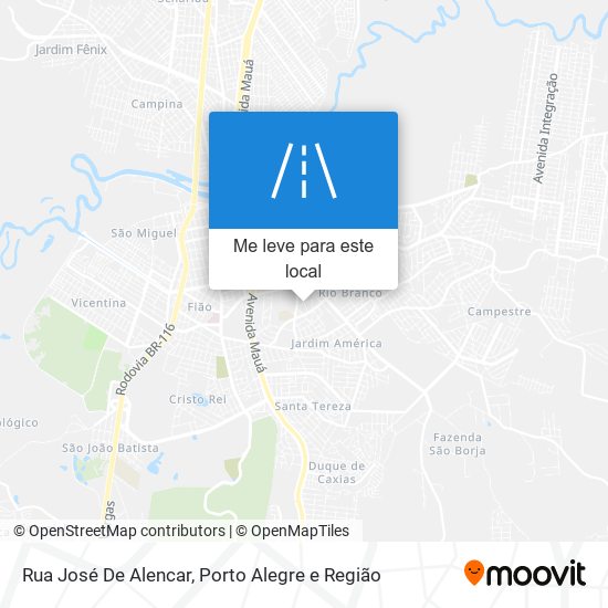 Rua José De Alencar mapa