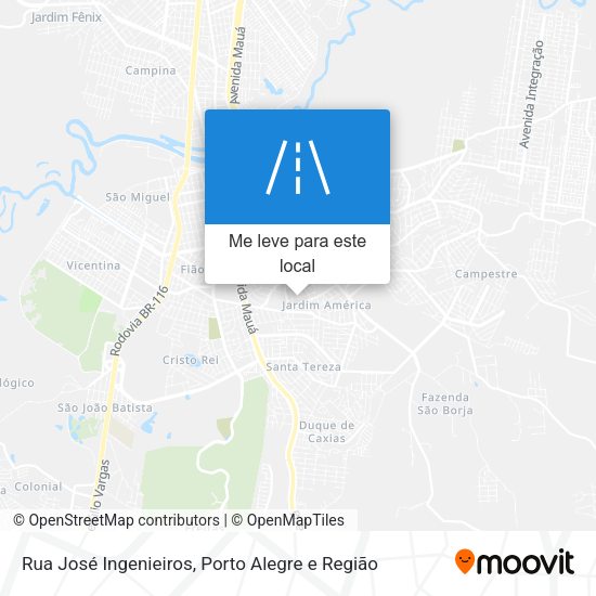 Rua José Ingenieiros mapa