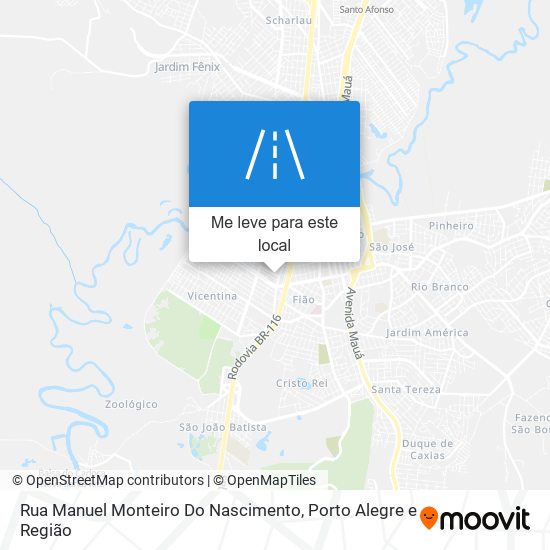 Rua Manuel Monteiro Do Nascimento mapa