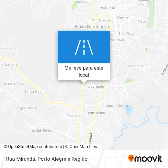 Rua Miranda mapa