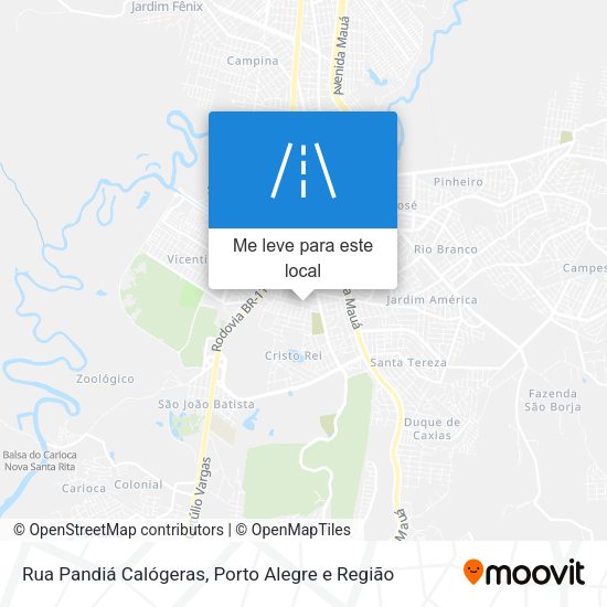 Rua Pandiá Calógeras mapa