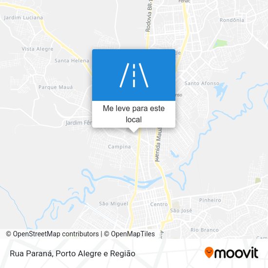 Rua Paraná mapa