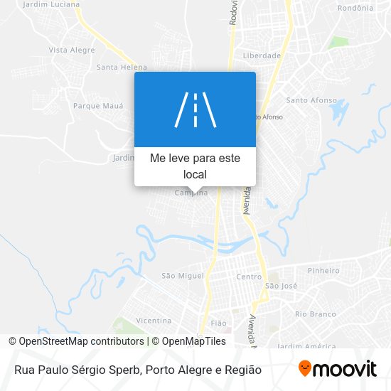 Rua Paulo Sérgio Sperb mapa
