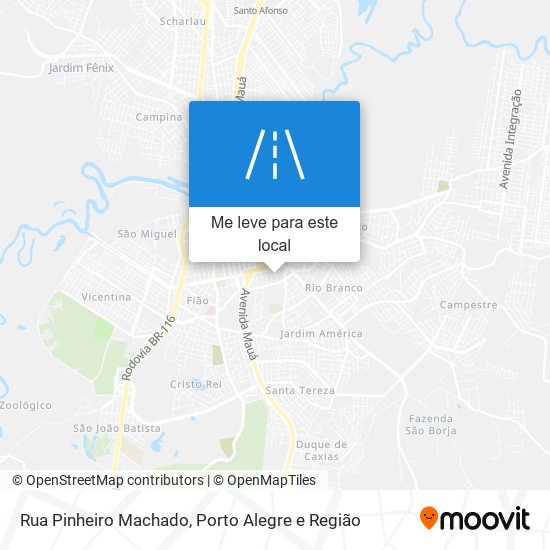 Rua Pinheiro Machado mapa