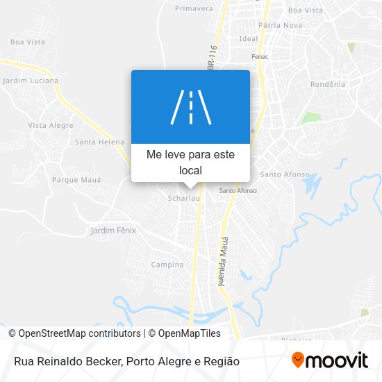 Rua Reinaldo Becker mapa