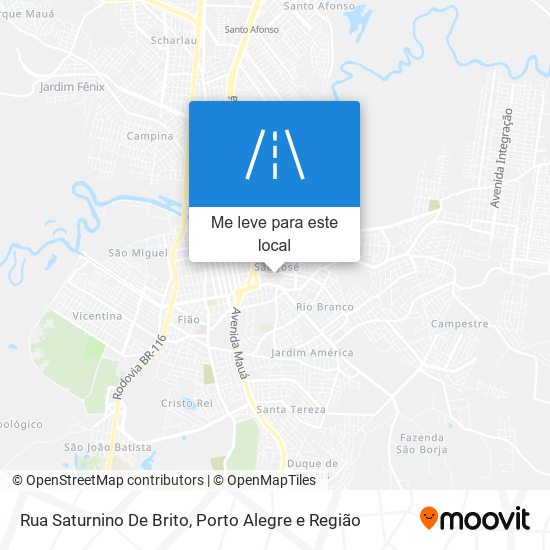 Rua Saturnino De Brito mapa