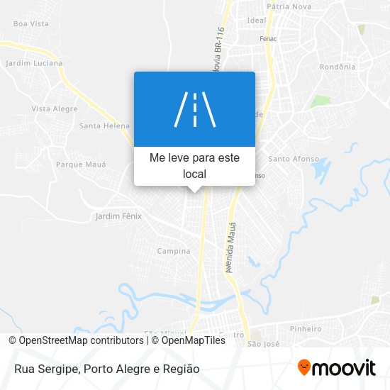 Rua Sergipe mapa